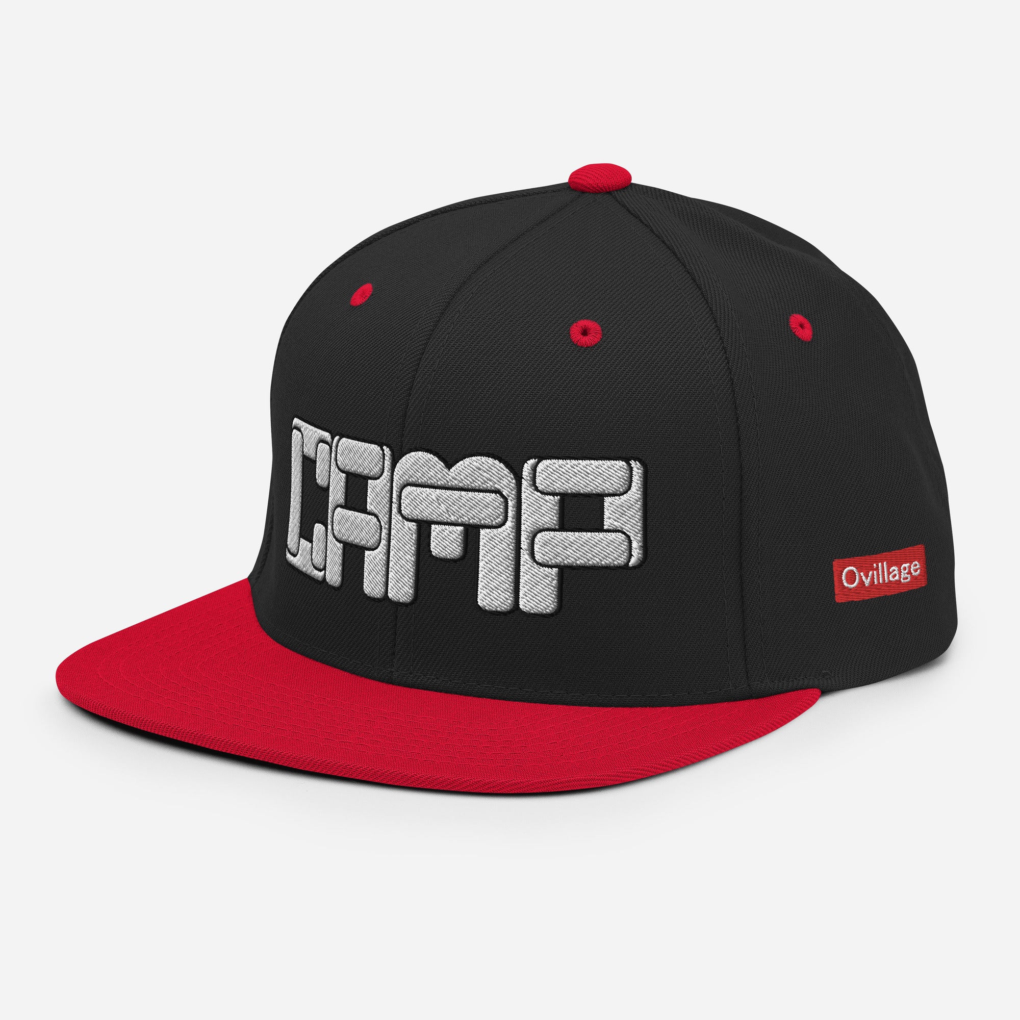 Snapback Cap [CAMP] Black/Red