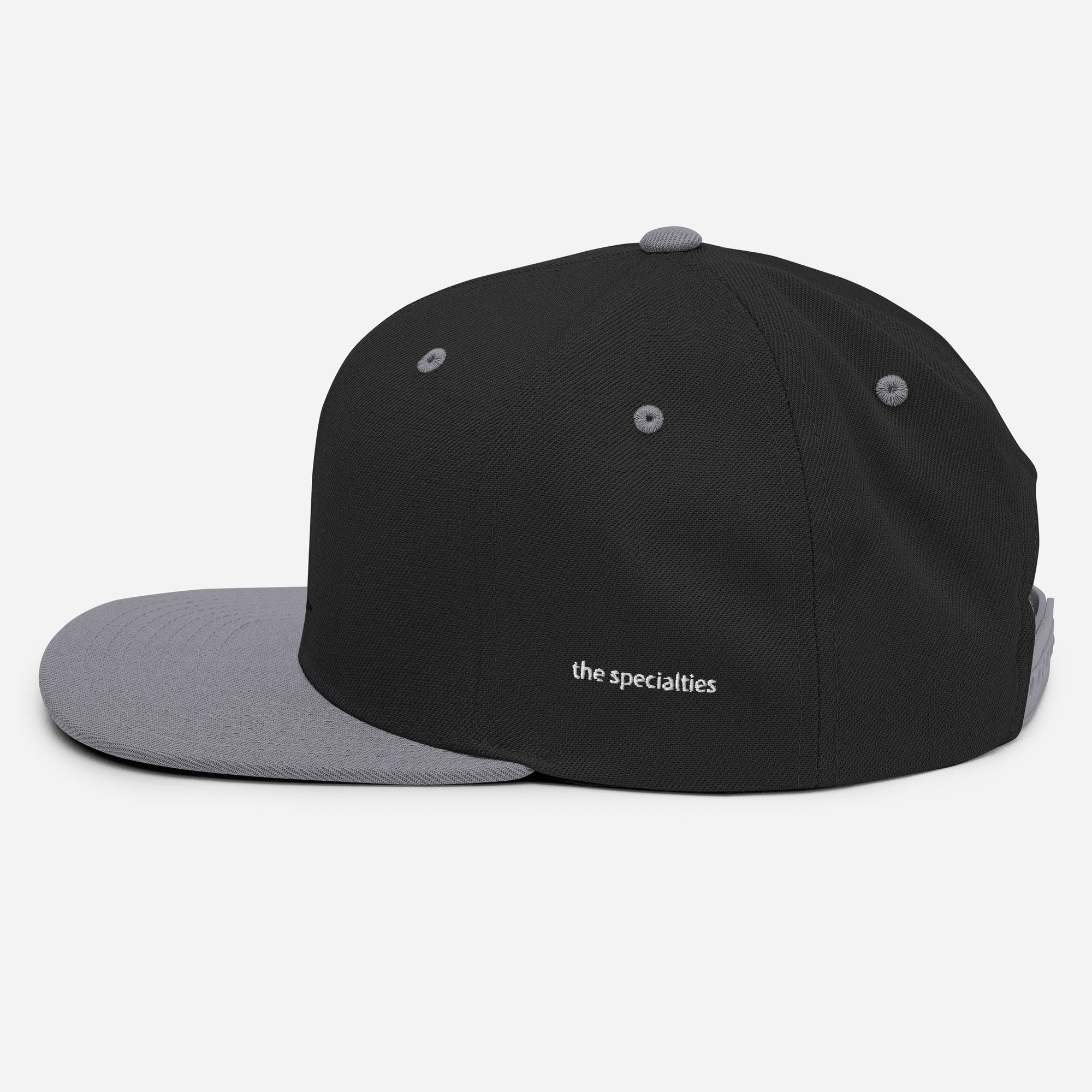 Snapback Cap [Bon appetit] Black/ Silver
