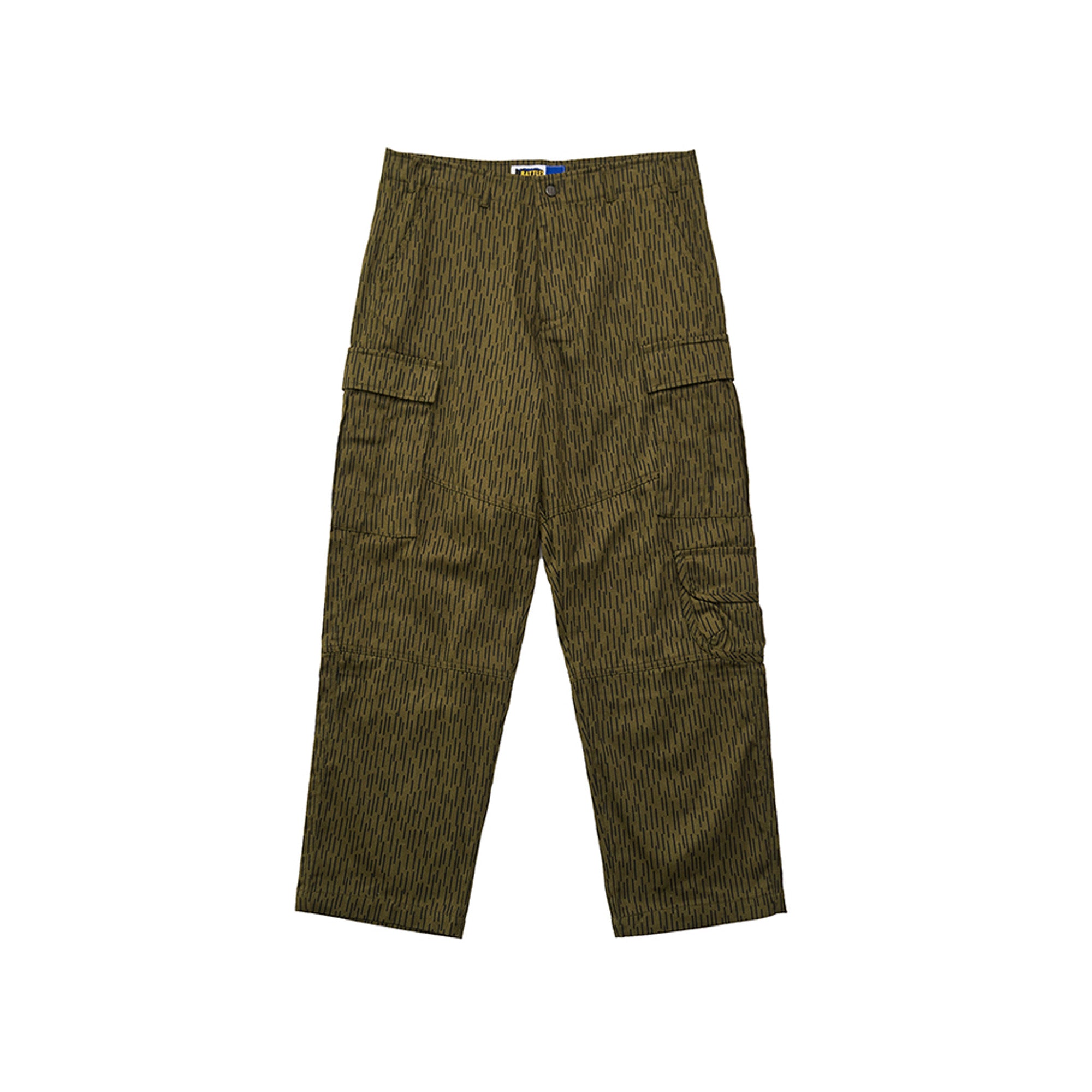 Embroidered Camouflage Work Pants