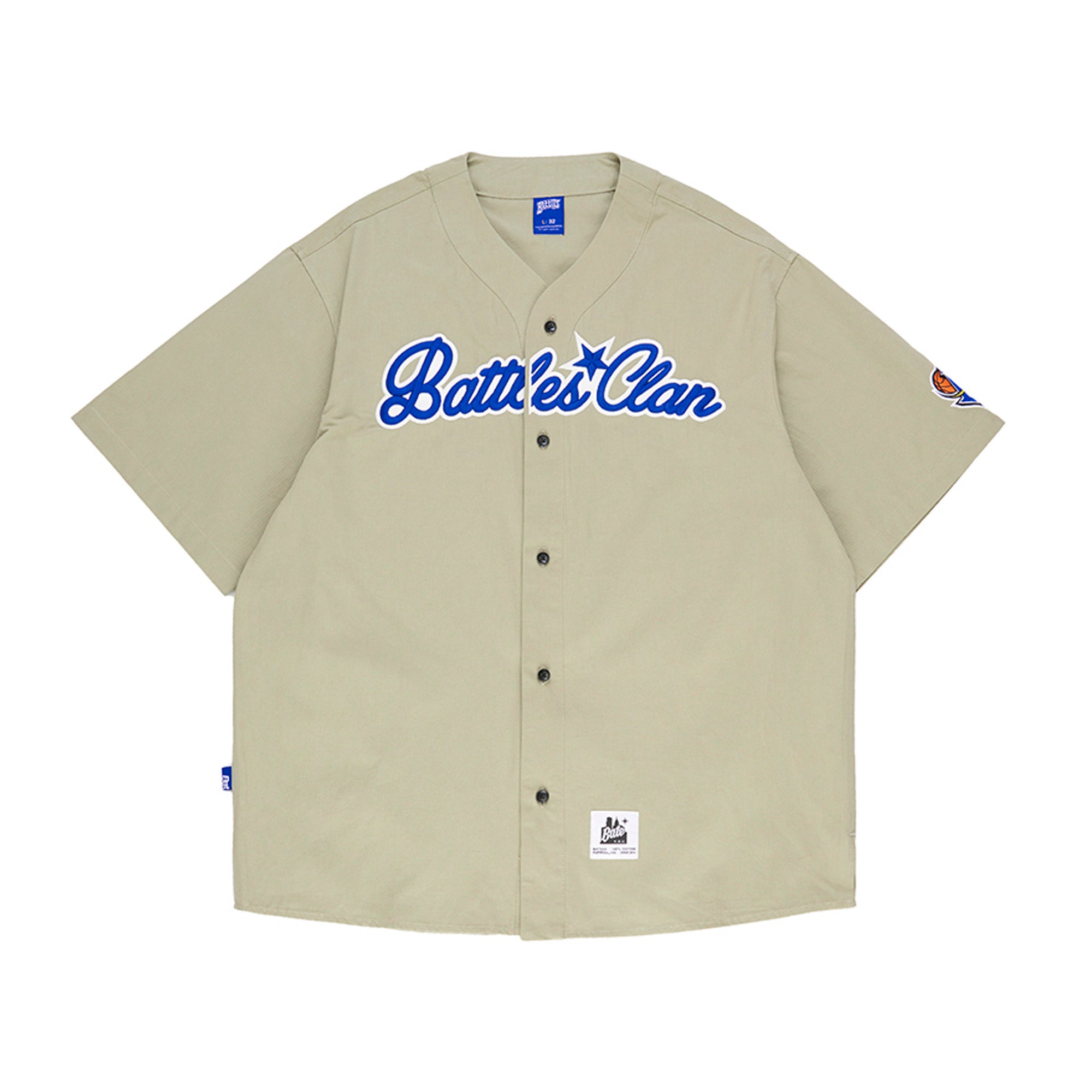 American retro baseball short sleeve shirt