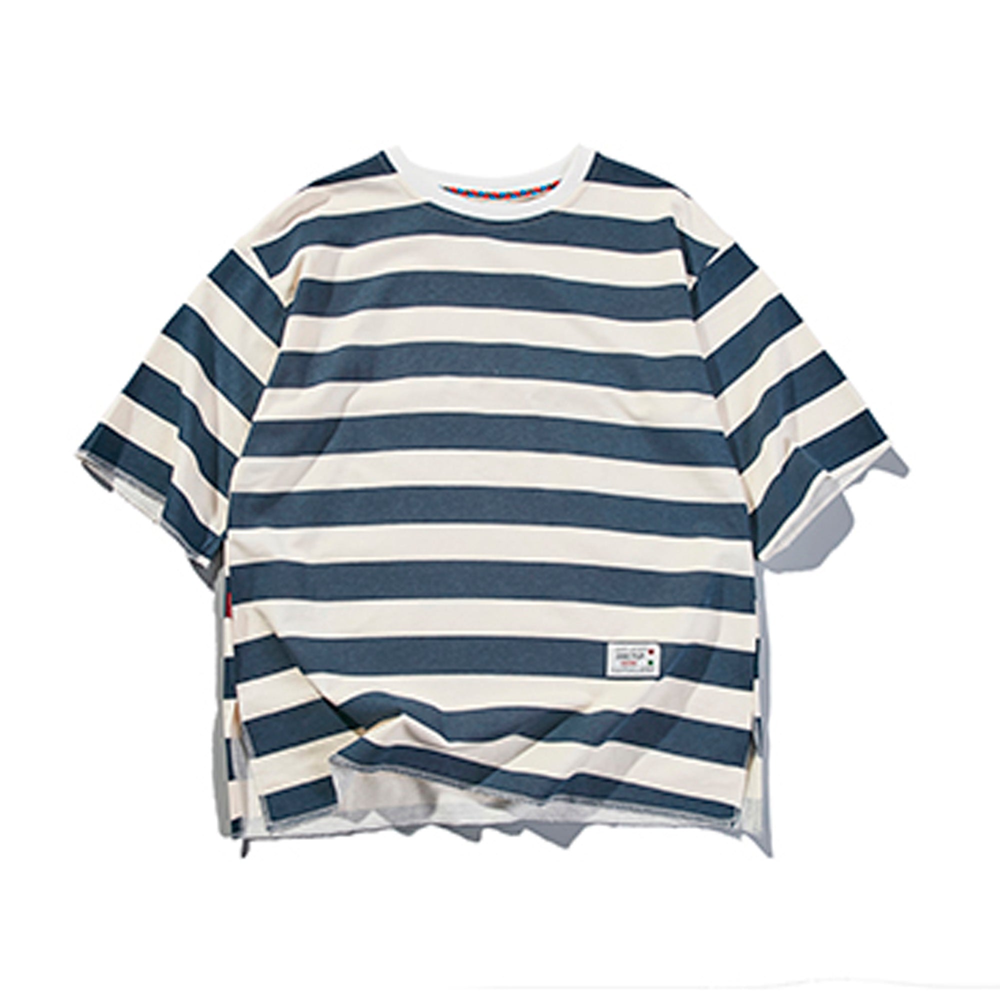 retro horizontal striped T-shirt