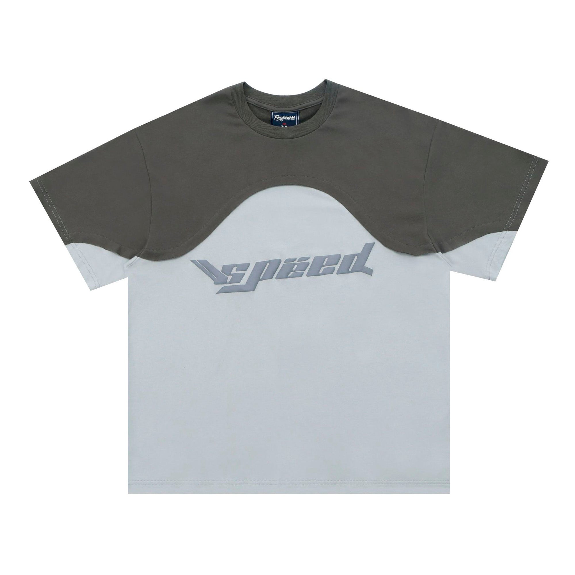 Foam print short-sleeved T-shirt