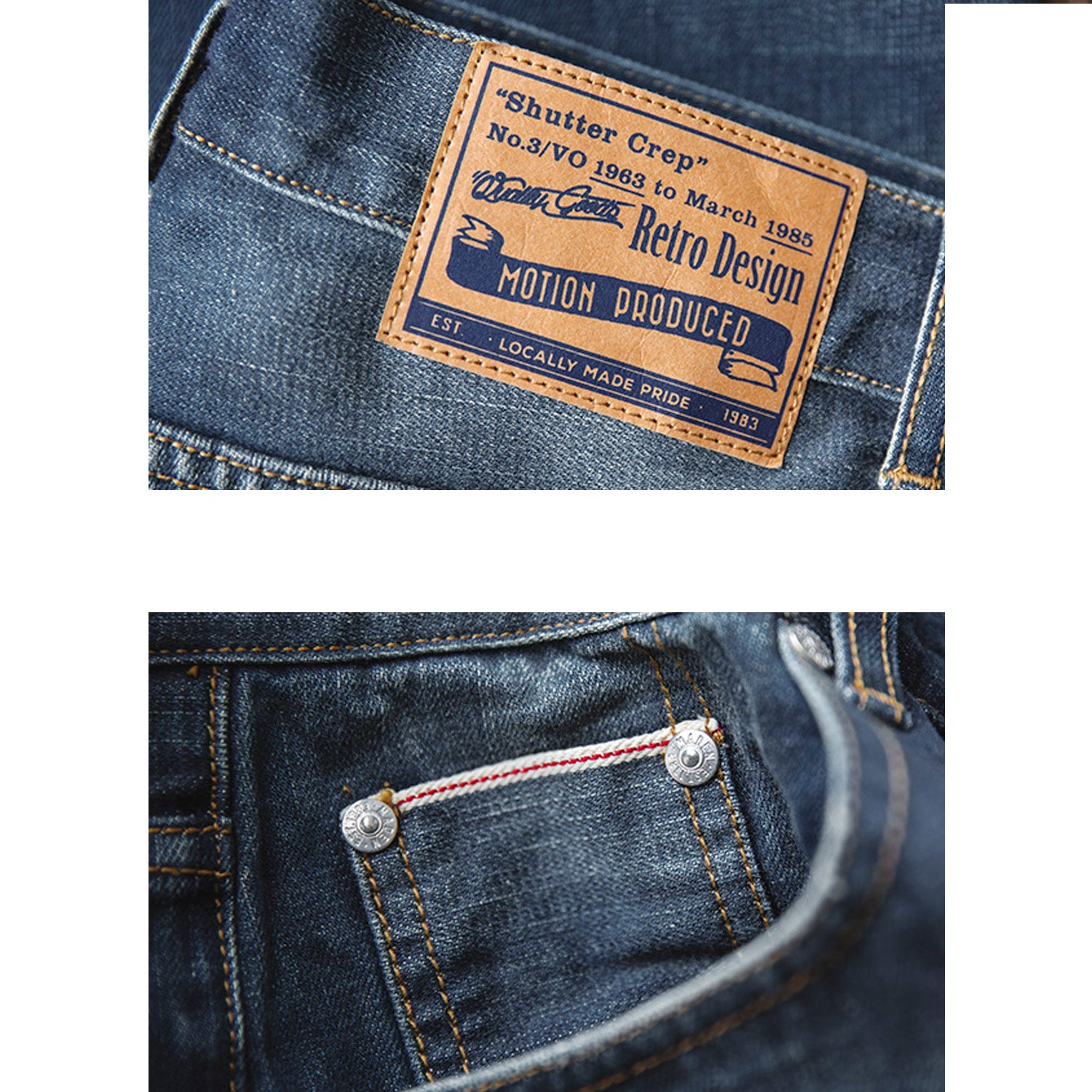 retro hole washed jeans