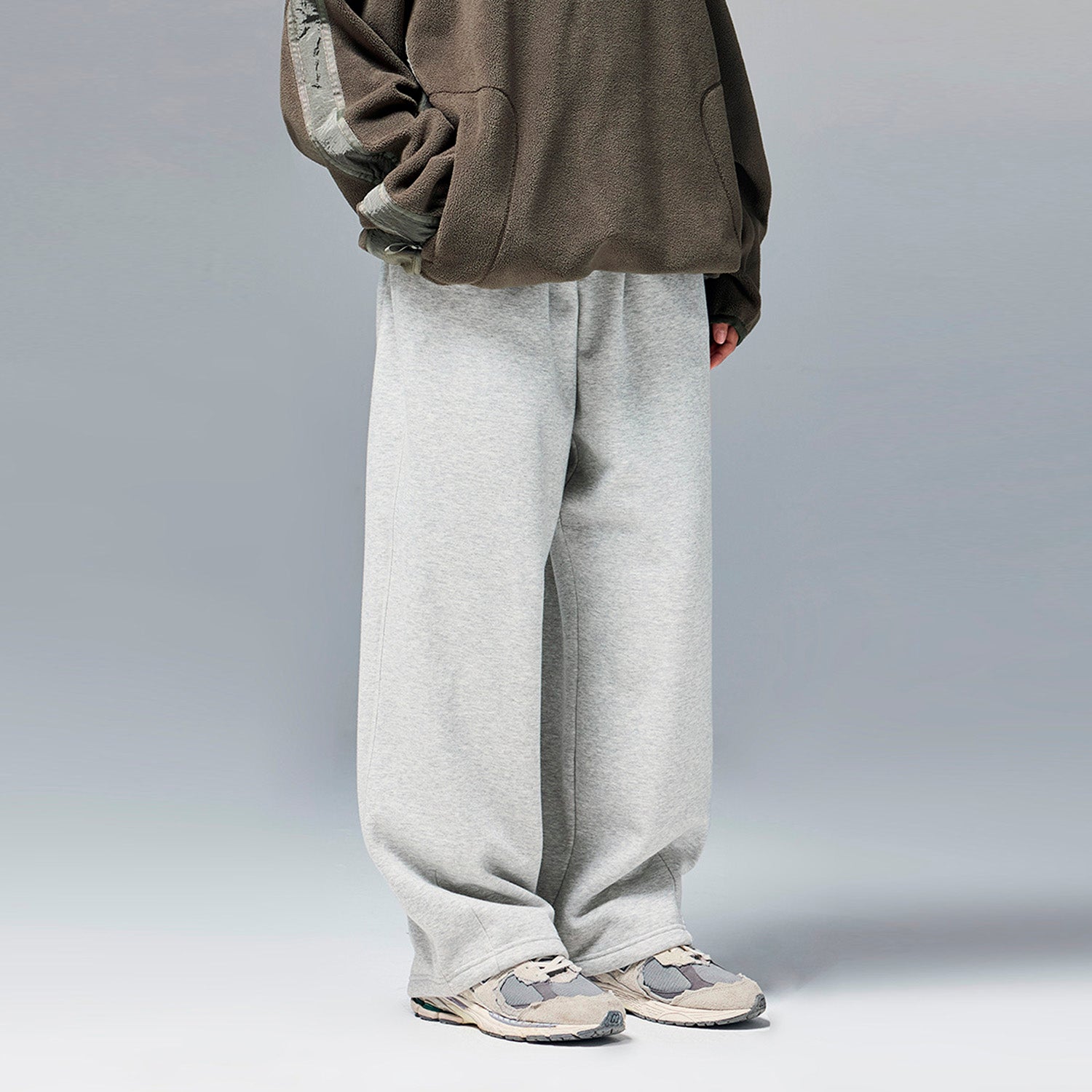 Wide leg soft sweat pants