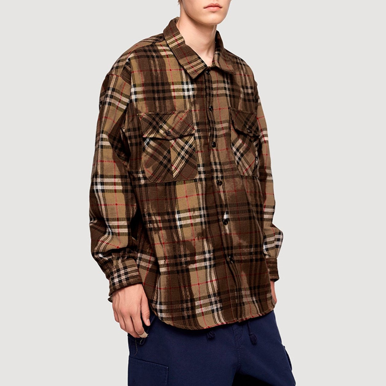 Washed Checked Shirt