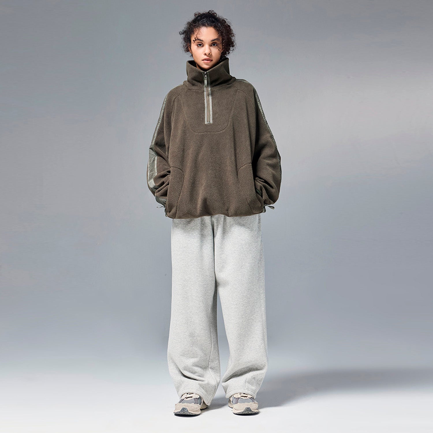 Wide leg soft sweat pants