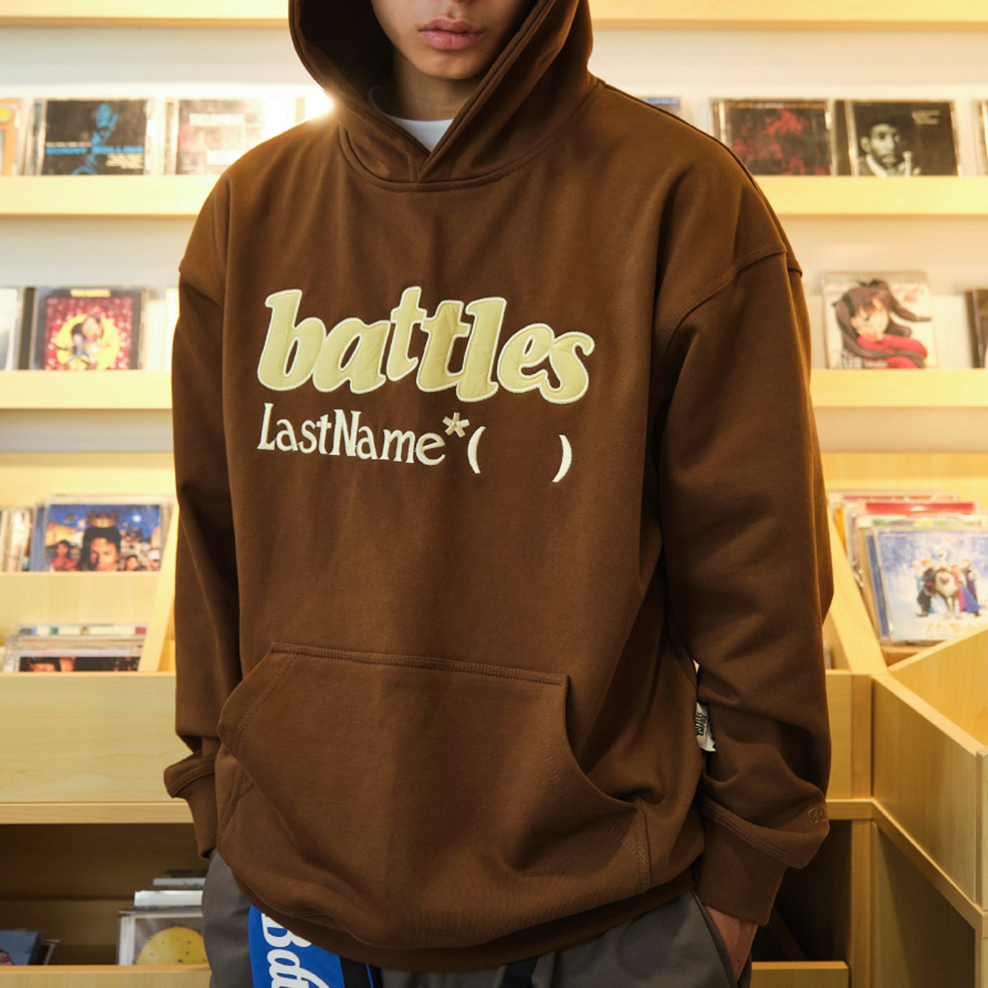 Embroidered logo hoodie