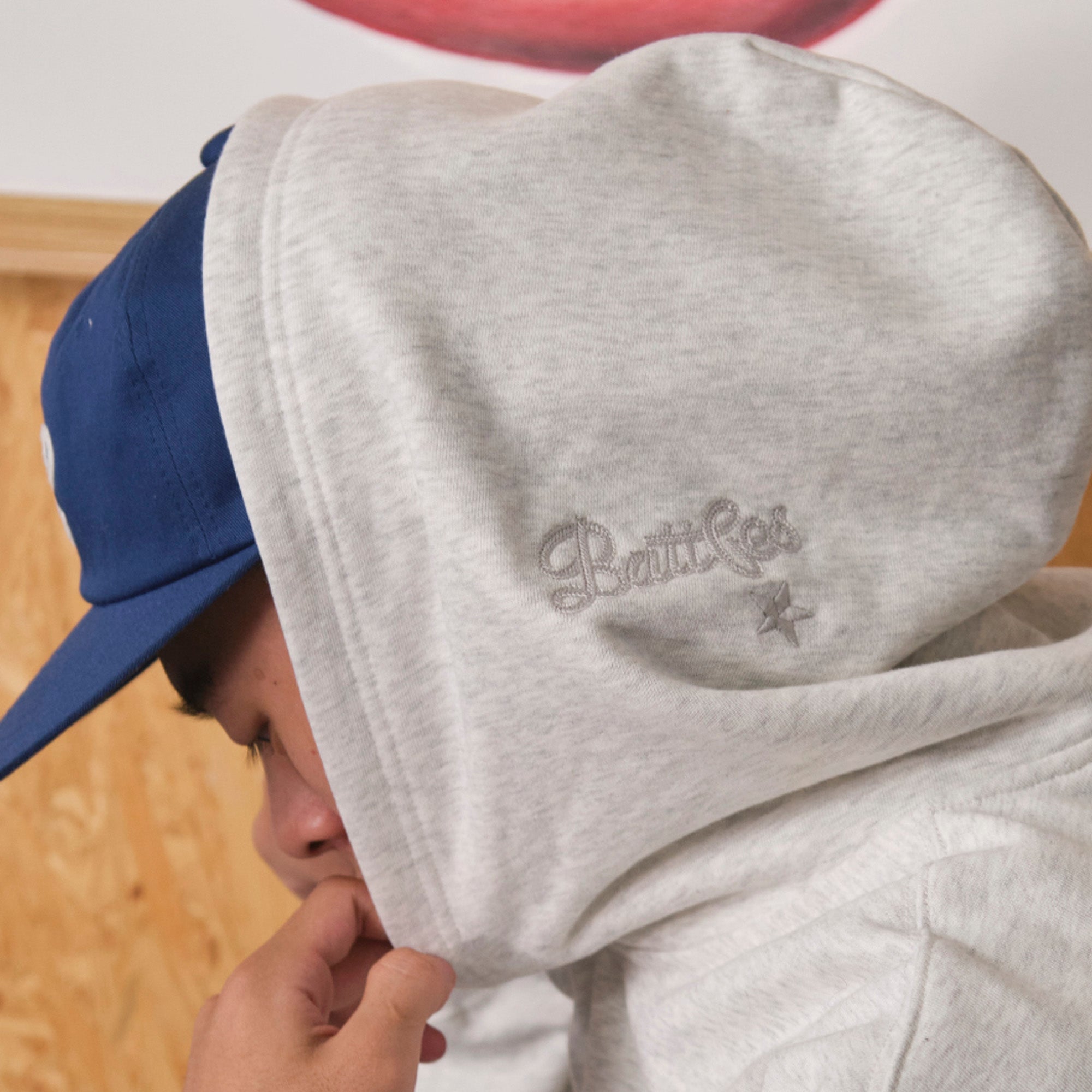 Graffiti Logo foam hoodie