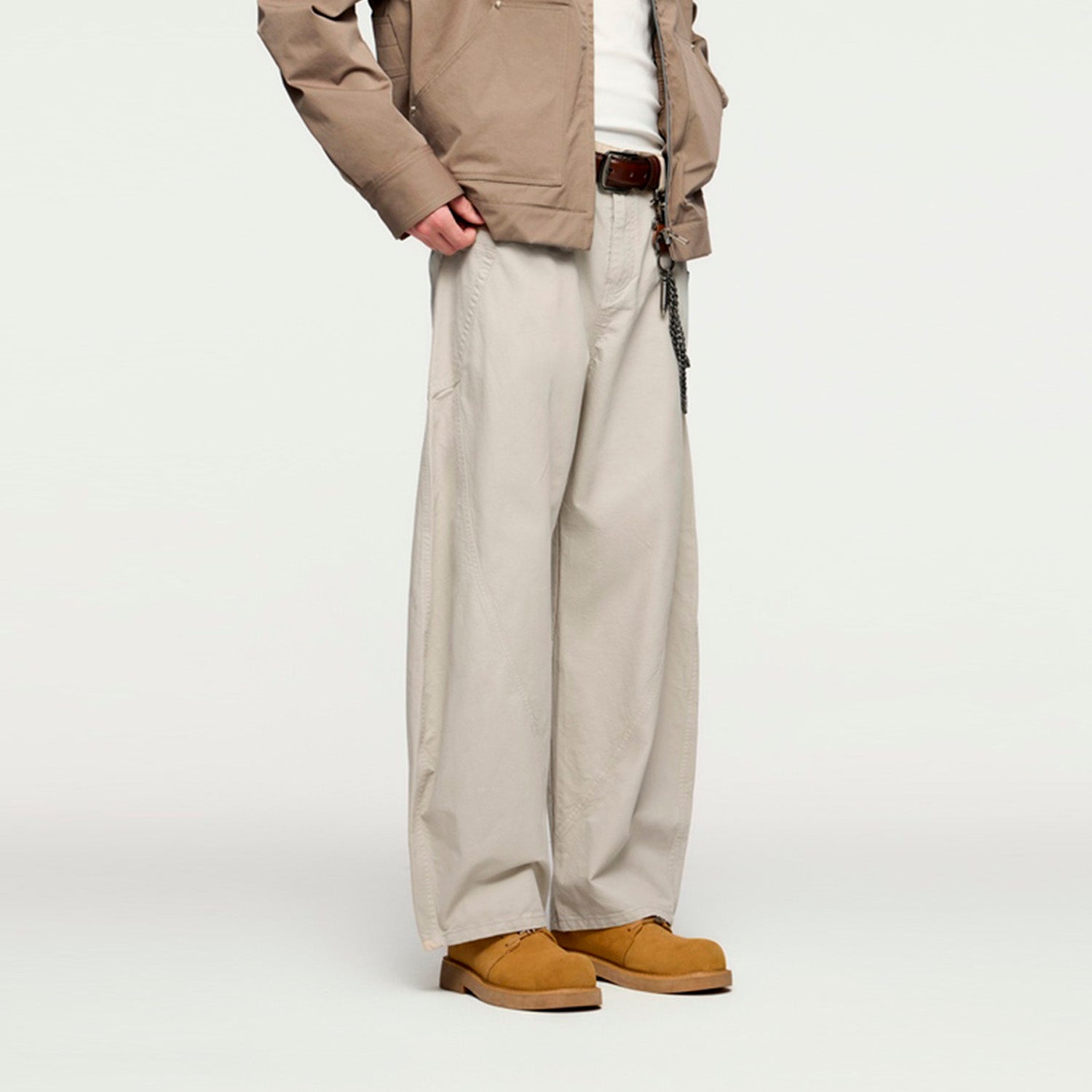 Retro cotton work pants