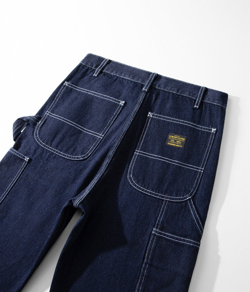 Primary Color Denim Railroader Pants