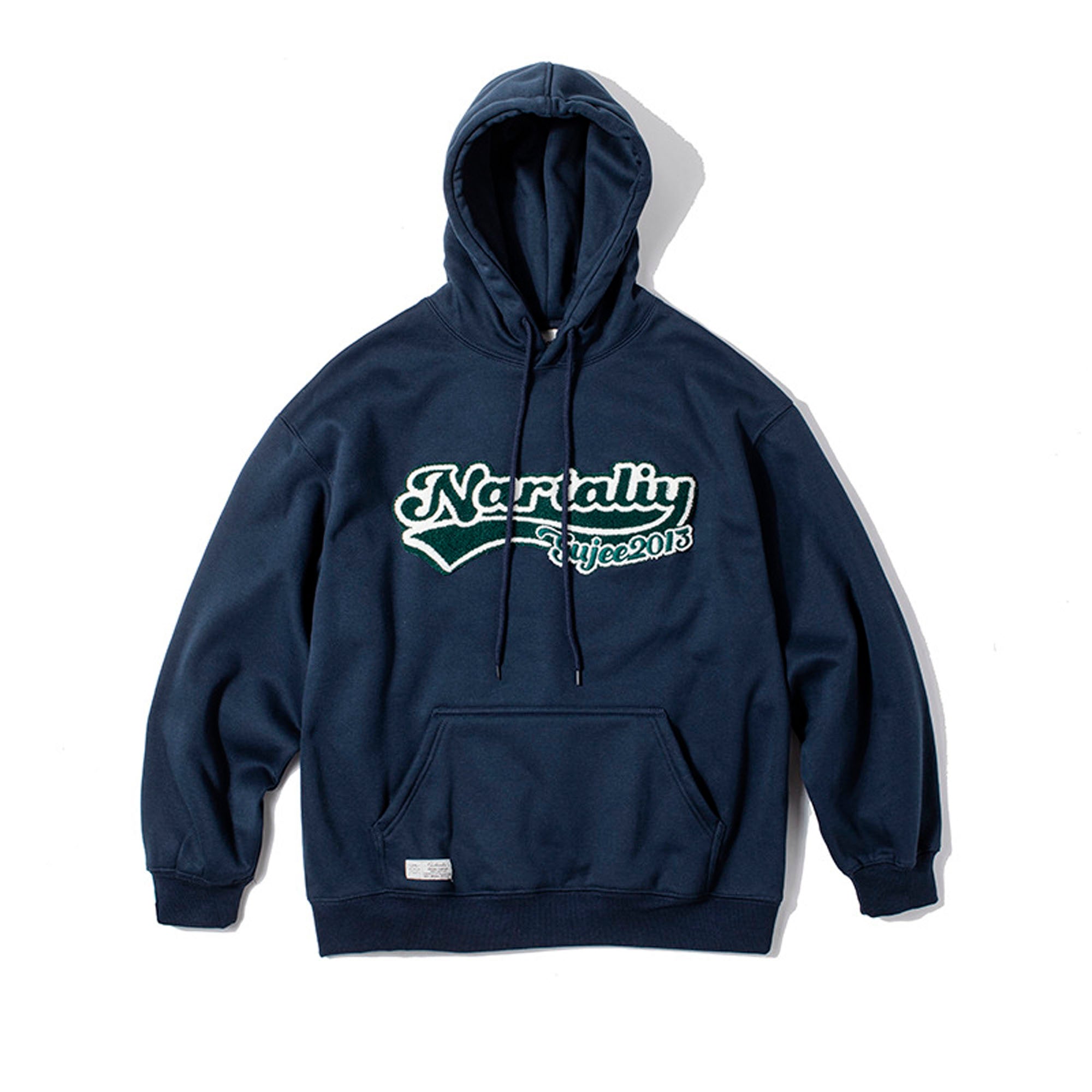 solid color towel embroidered hooded sweatshirt