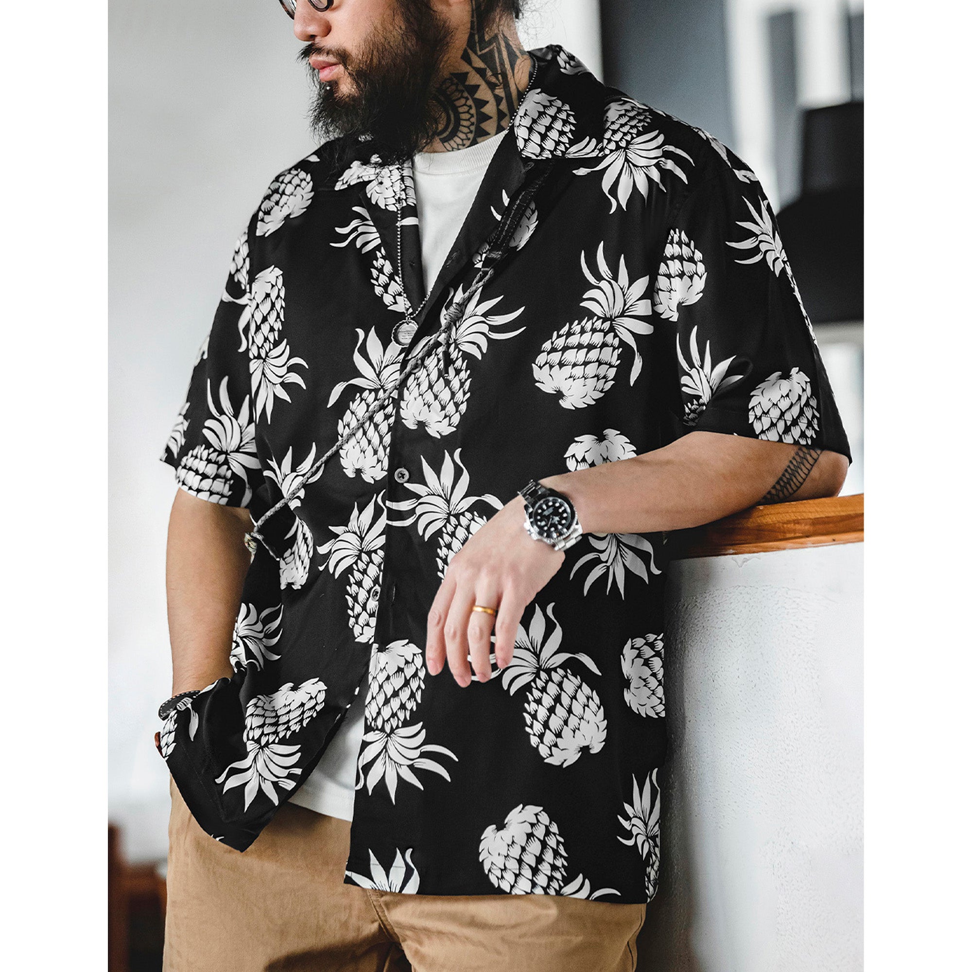 vintage Hawaiian pineapple shirt