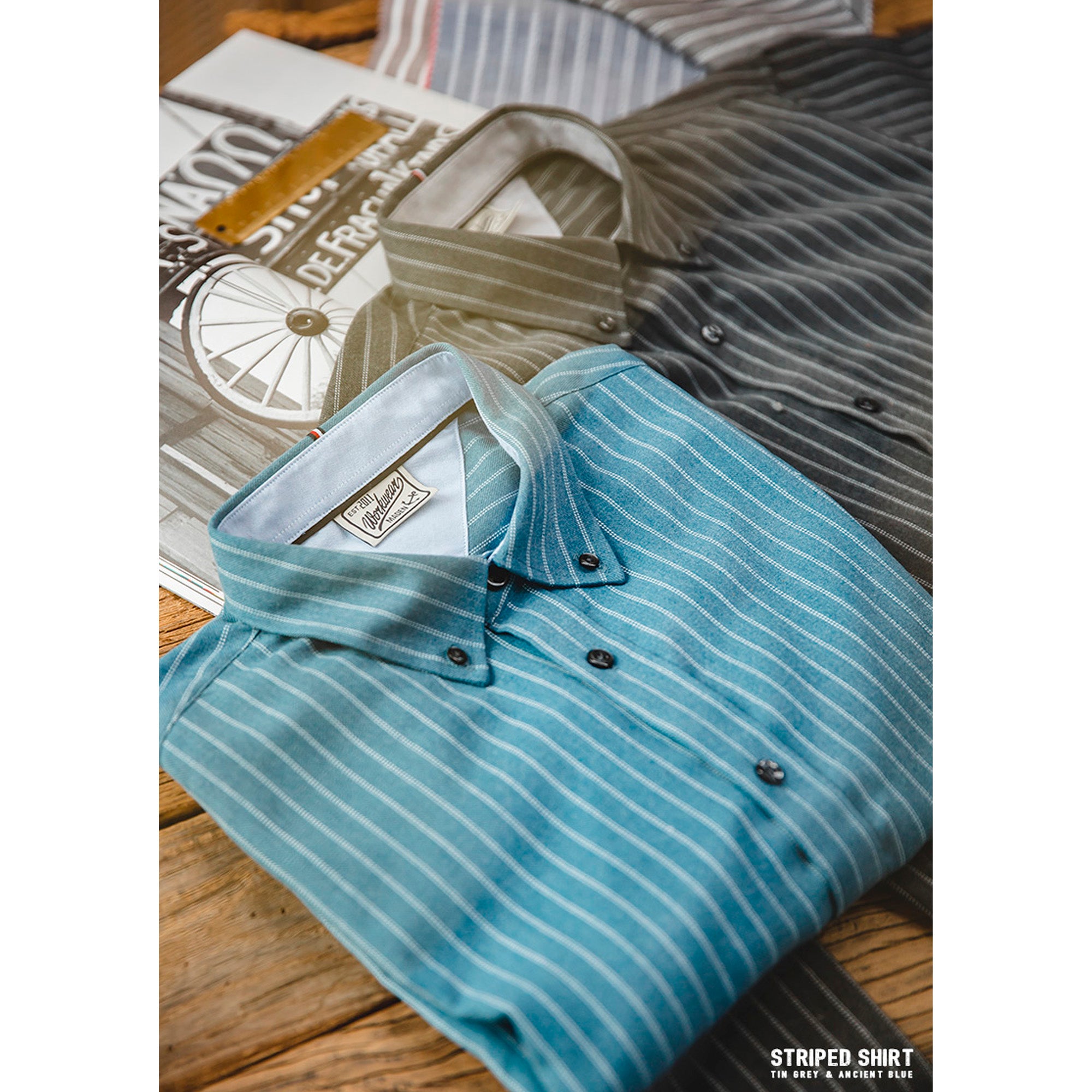 American vintage striped shirt