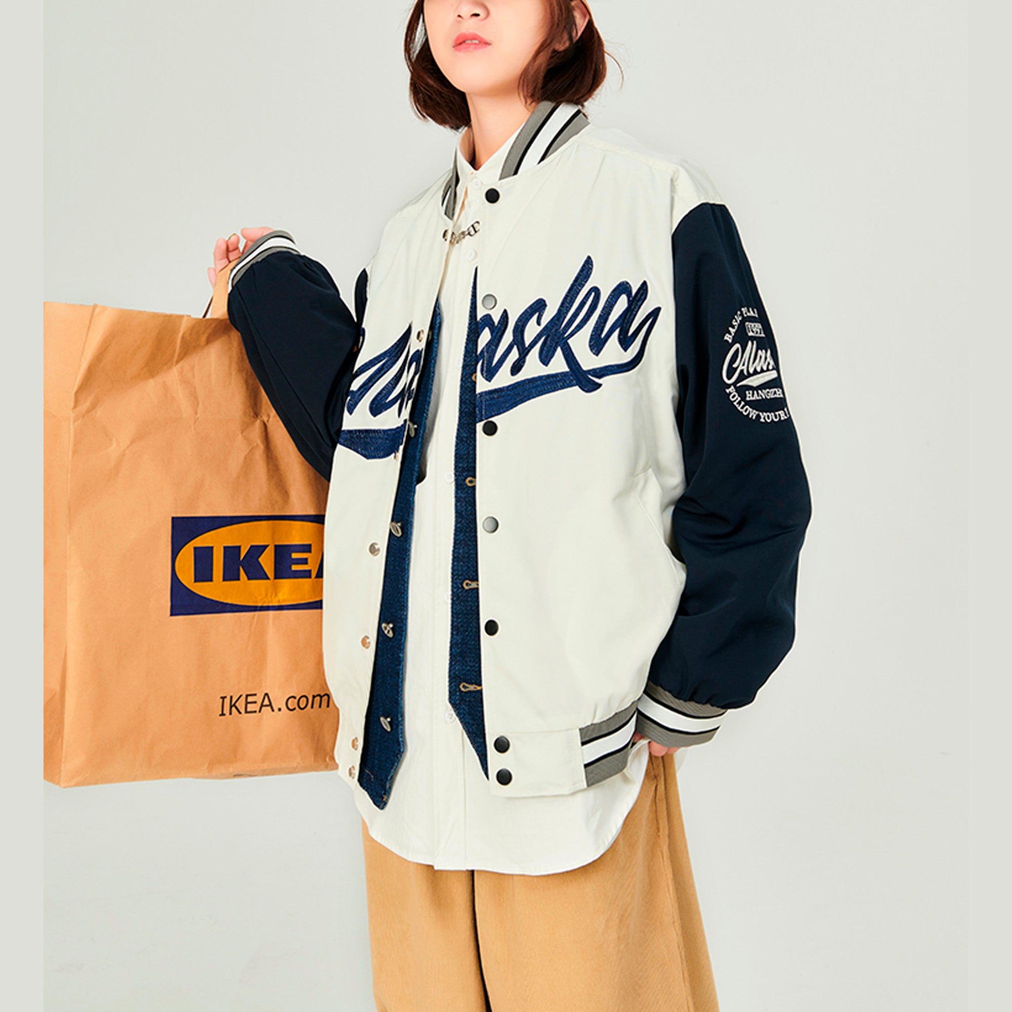 stand-up collar baseball suit