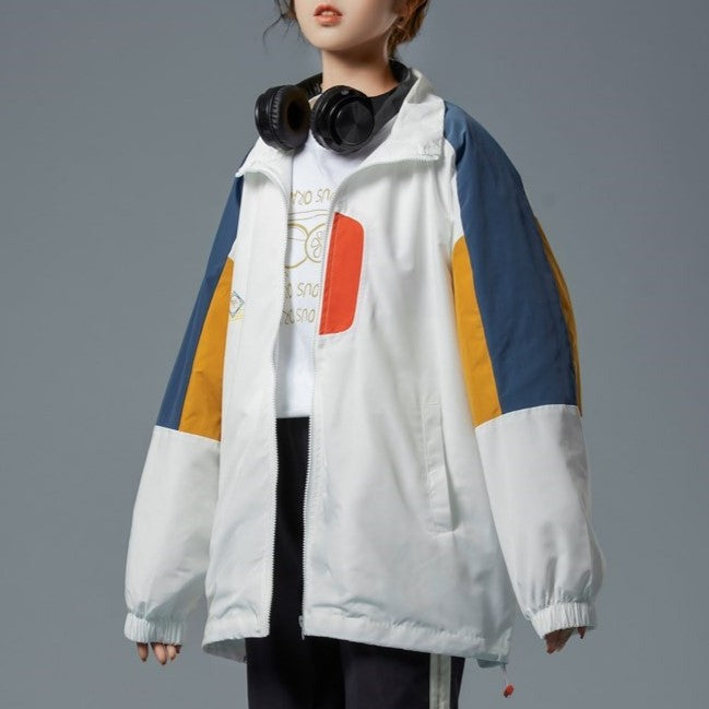 Retrocolor stand-up collar jacket