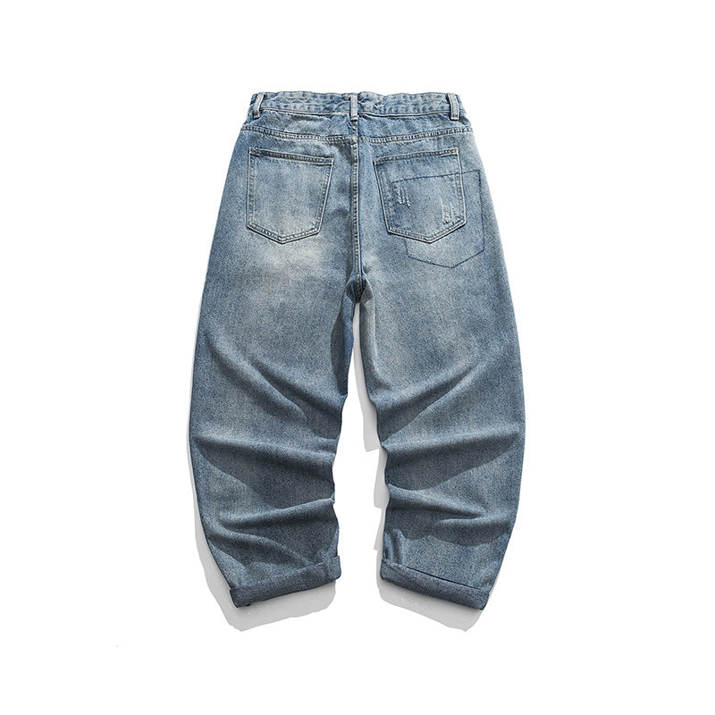 washed basic section jeans