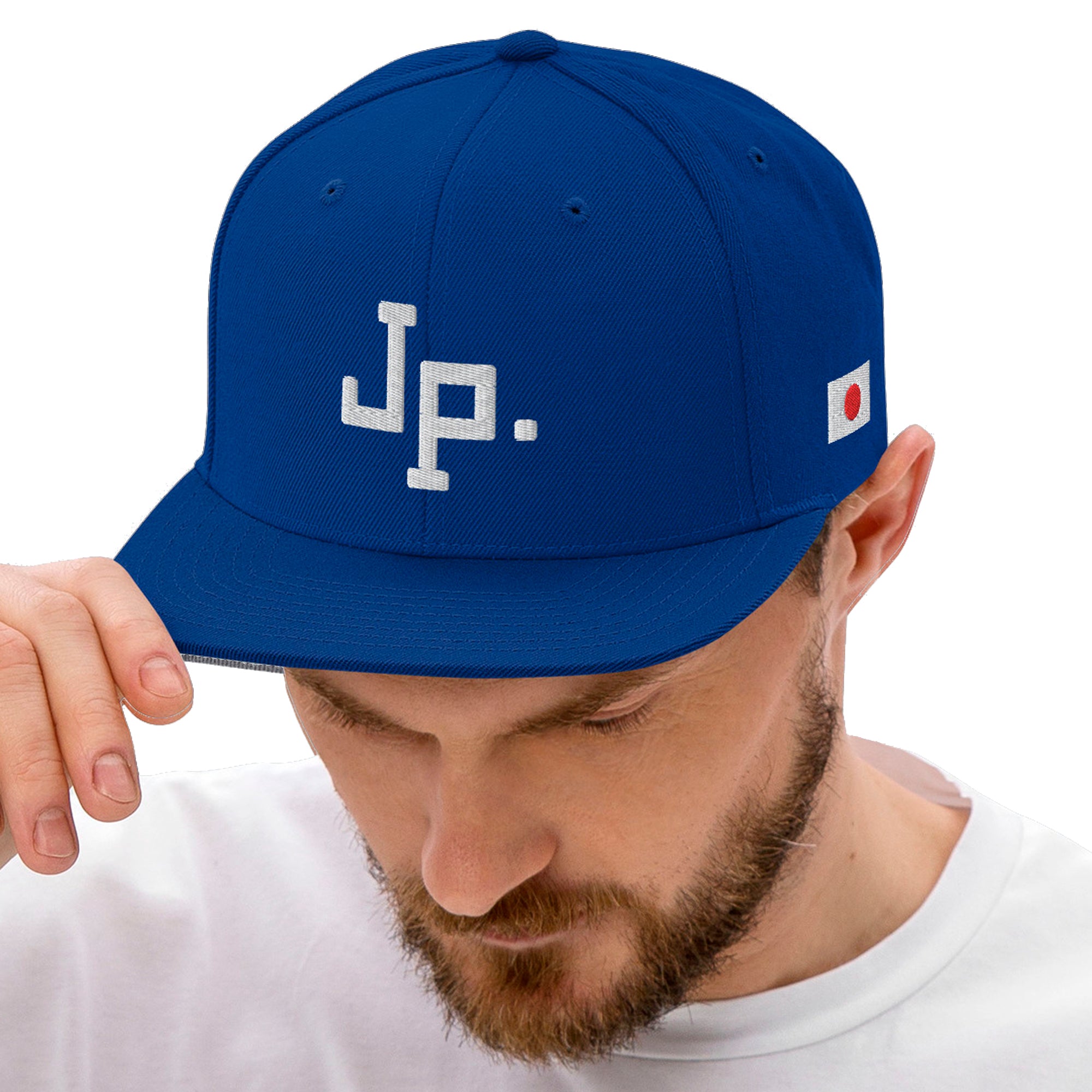 Snapback Cap [JPwhite] Royal Blue