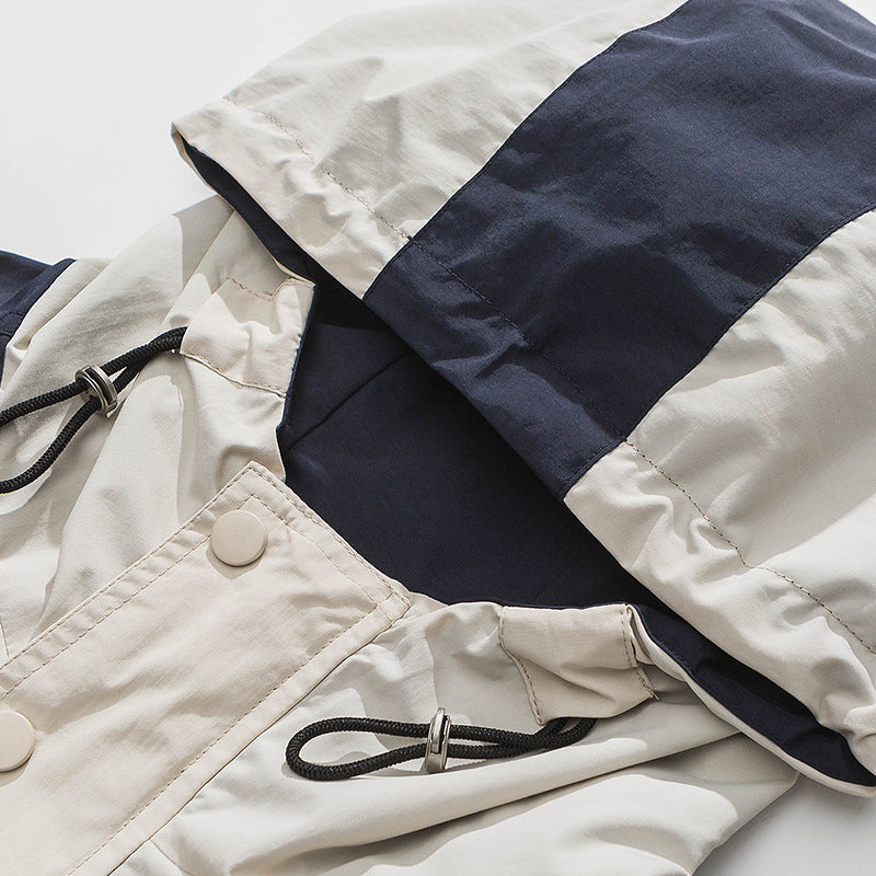 neutral multi-pocket workwear jacket