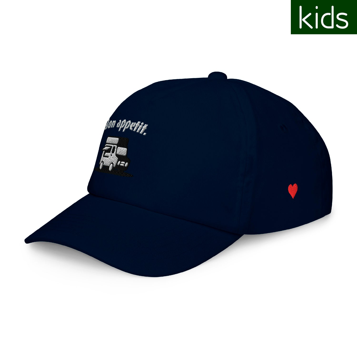 Kids Baseball Cap [Bon appetit] Navy