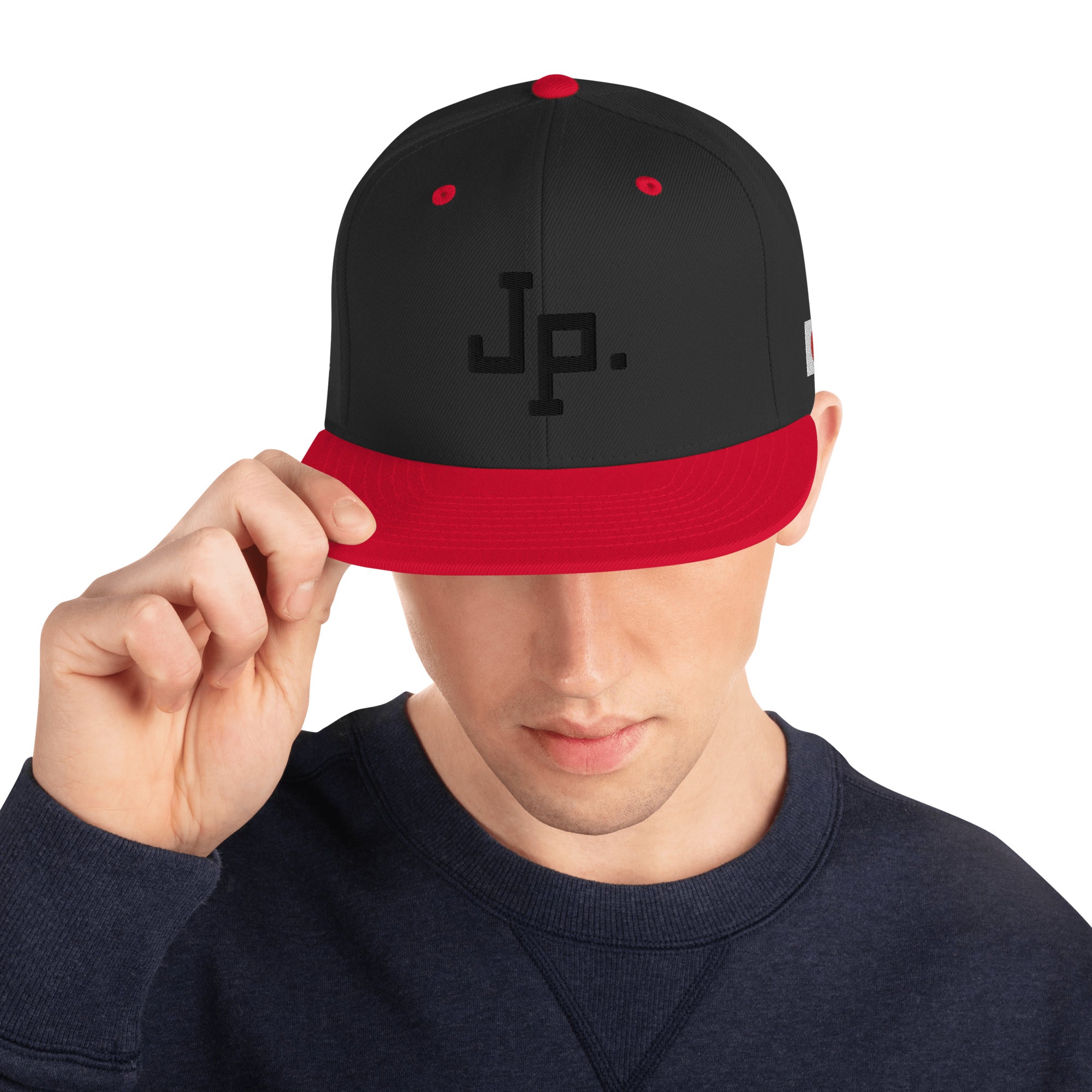 Snapback Cap [JPblack] Black/ Red
