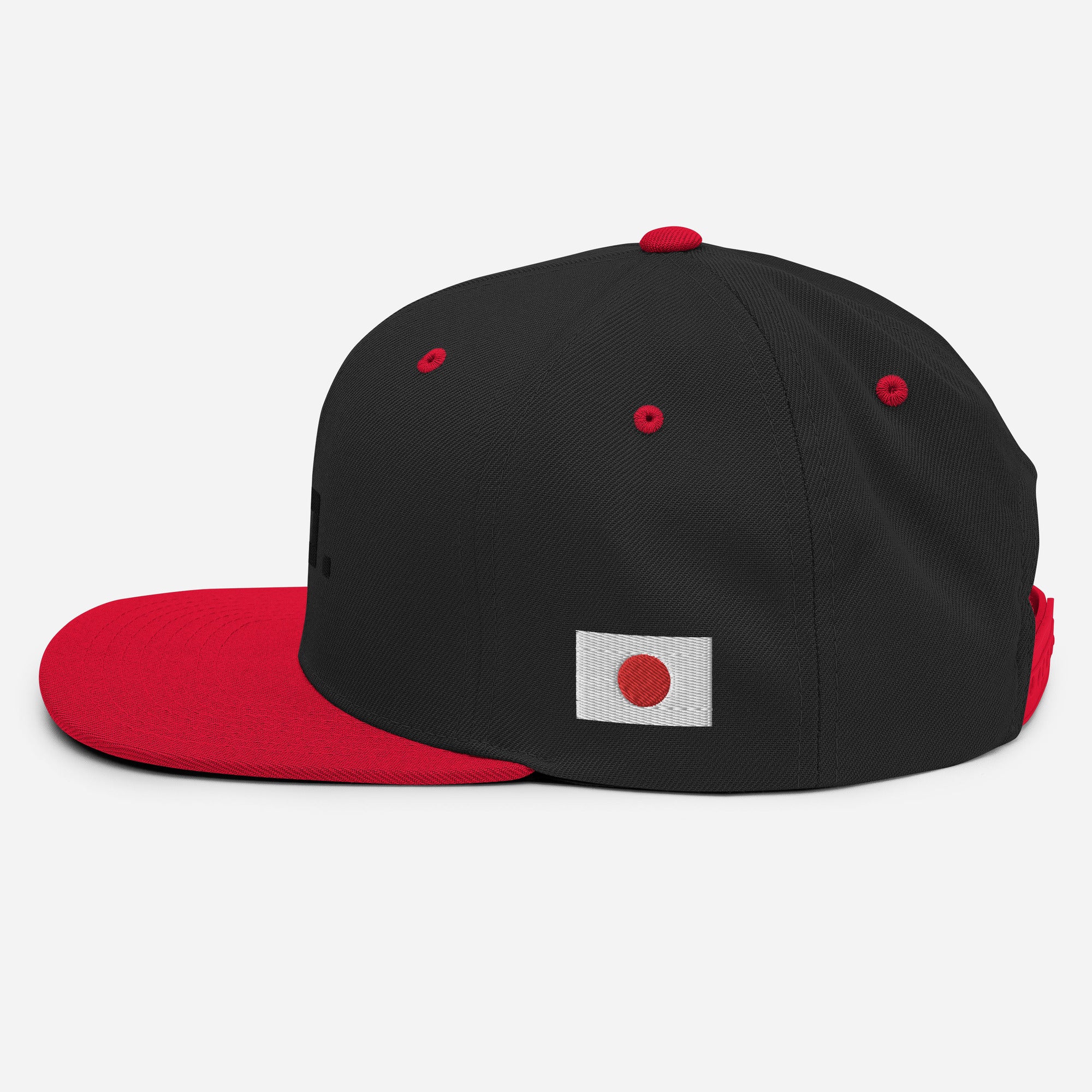 Snapback Cap [JPblack] Black/ Red