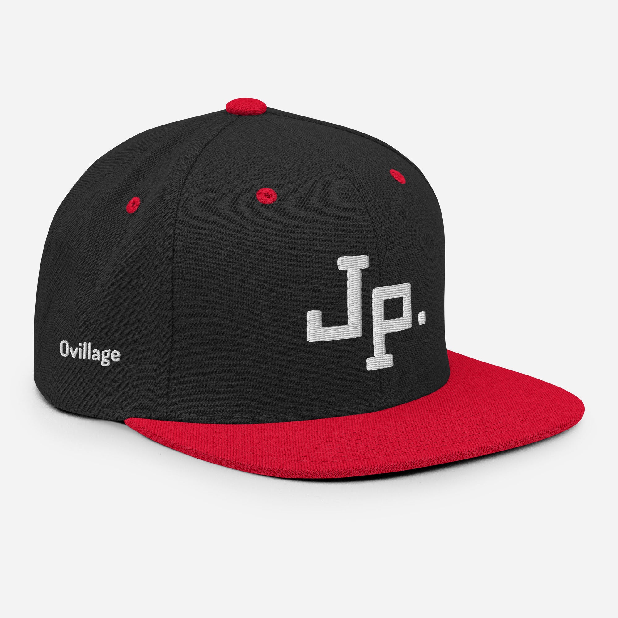 Snapback Cap [JPwhite] Black/Red