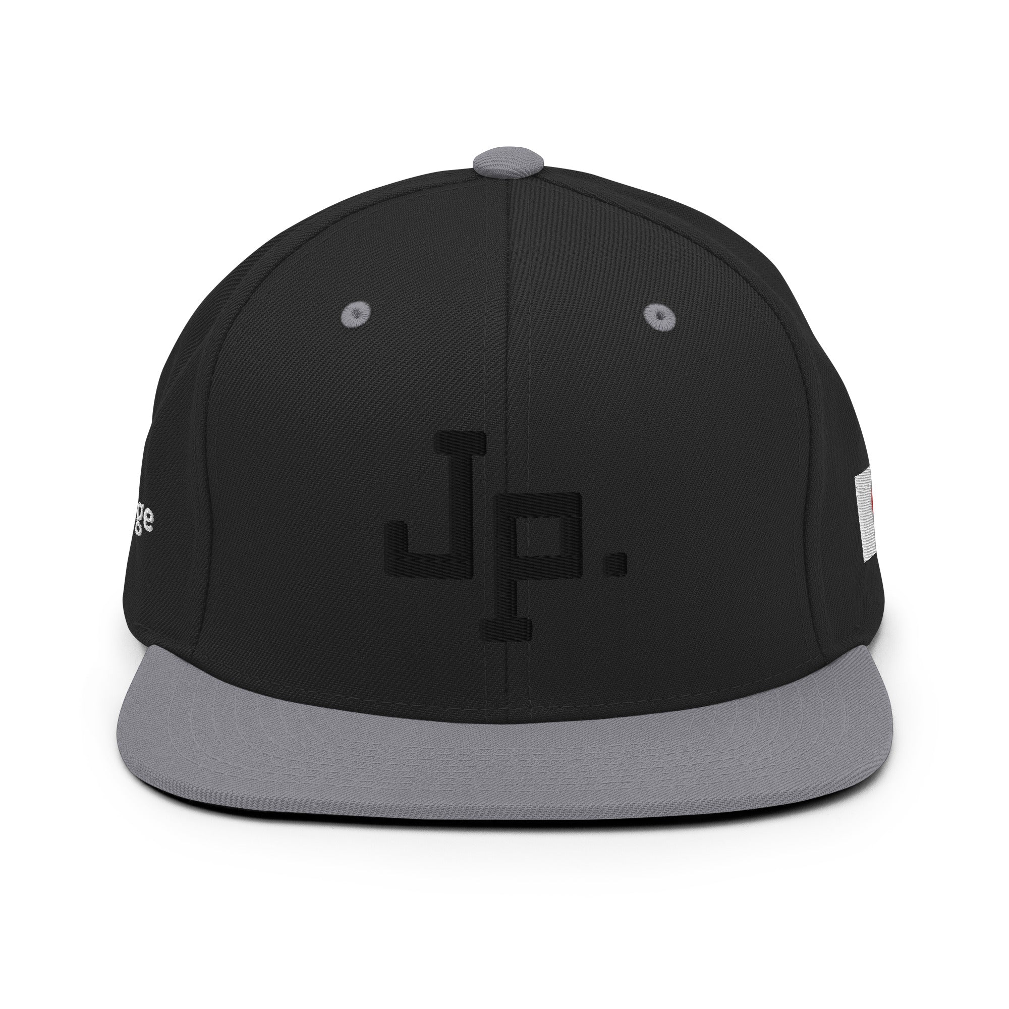 Snapback Cap [JPblack] Black/ Silver