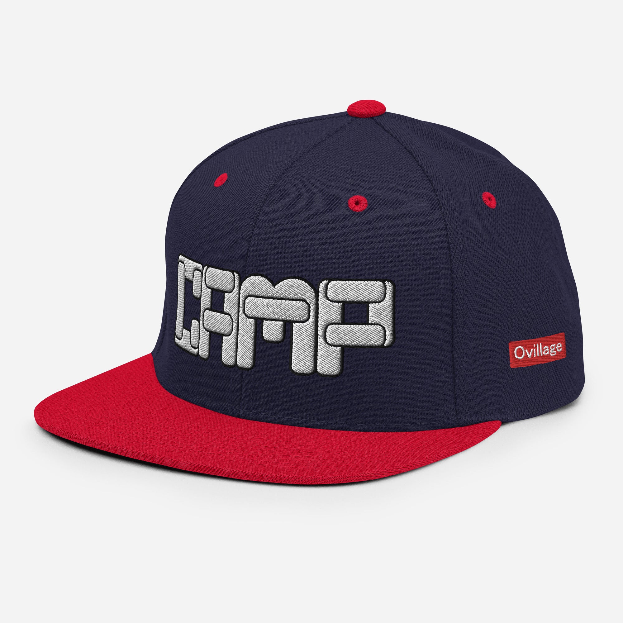 Snapback Cap [CAMP] Navy/ Red