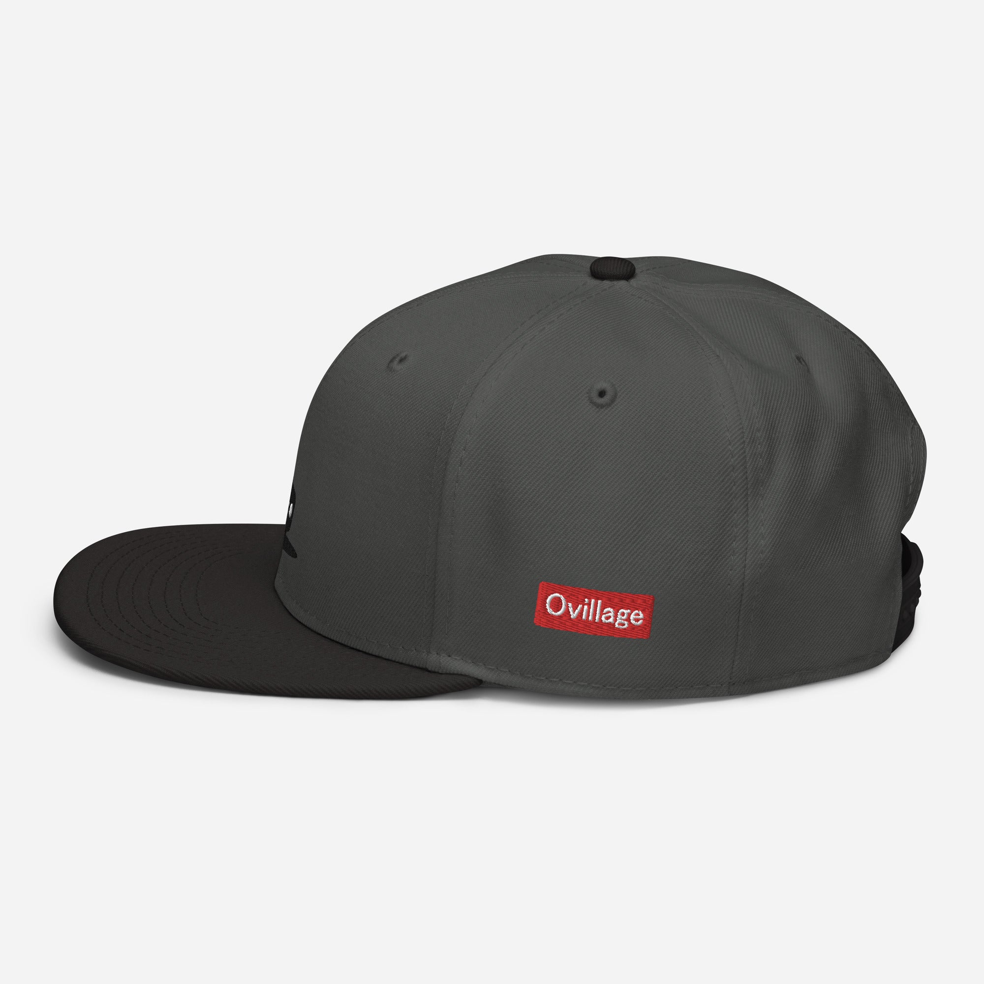 Snapback Cap [Bon appetit4] Black / Charcoal gray / Charcoal gray