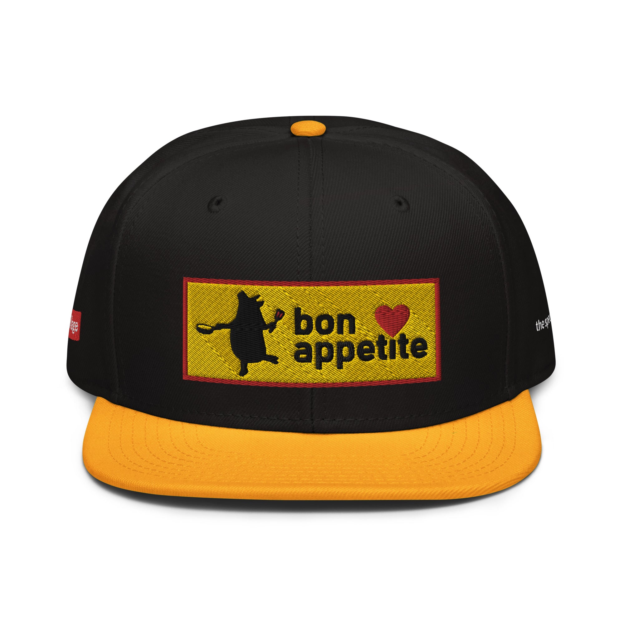 Snapback Cap [Bon appetit5] Gold / Black / Black