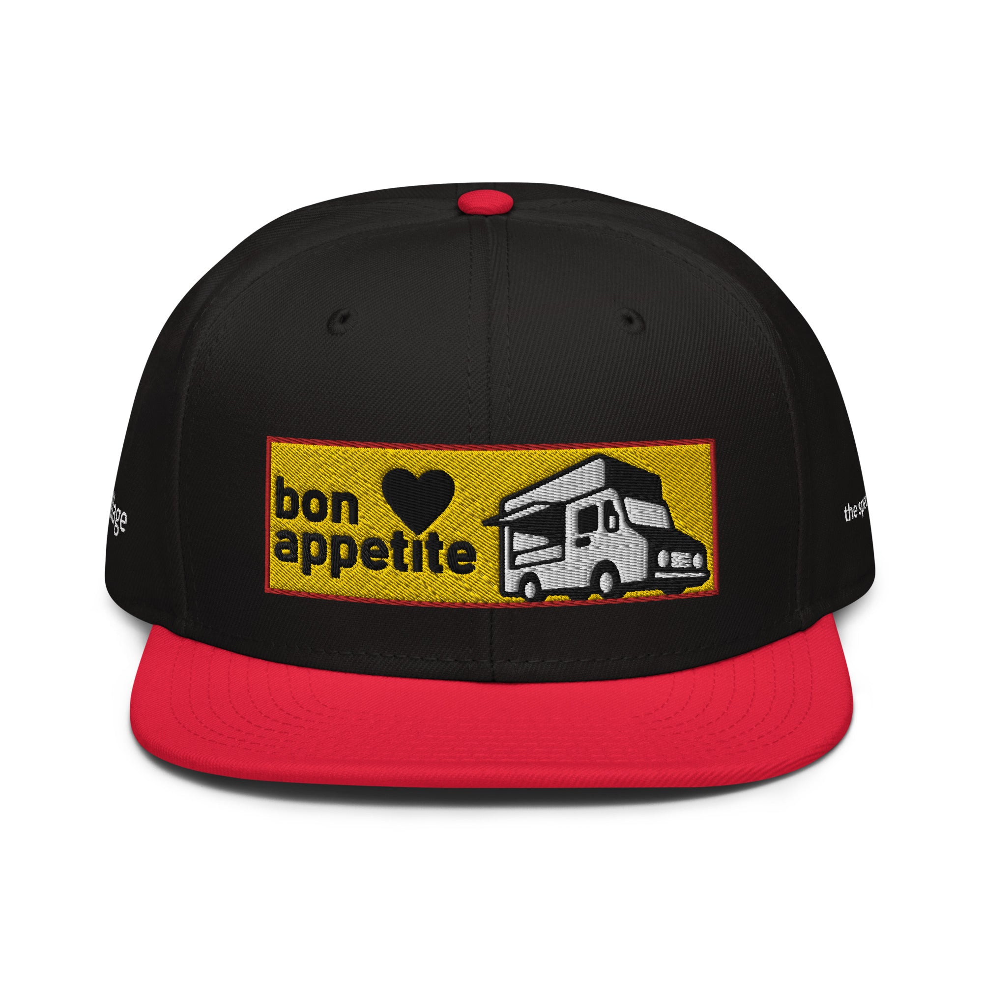 Snapback Cap [Bon appetit2] Red / Black / Black